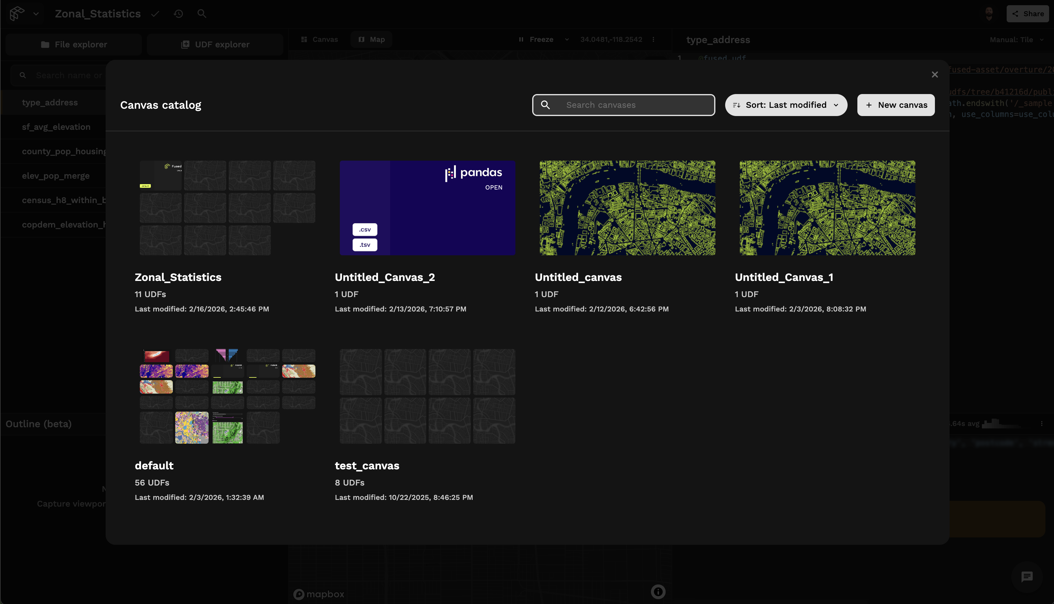 Canvas Catalog