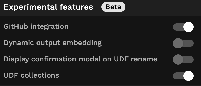 enable github experimental