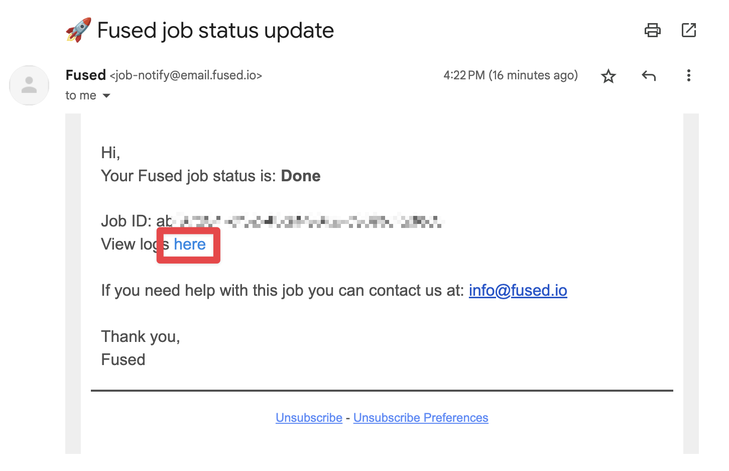 run remote email